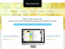 Tablet Screenshot of electroactive.com